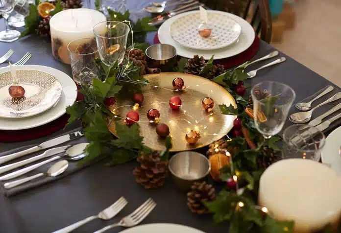 faire un beau centre de table pour Noël