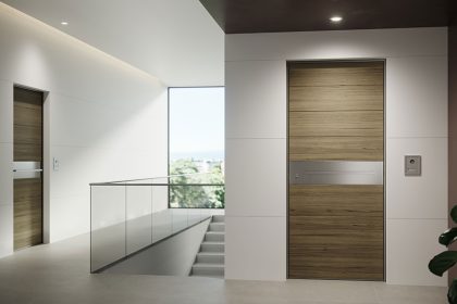 porte blindée en bois