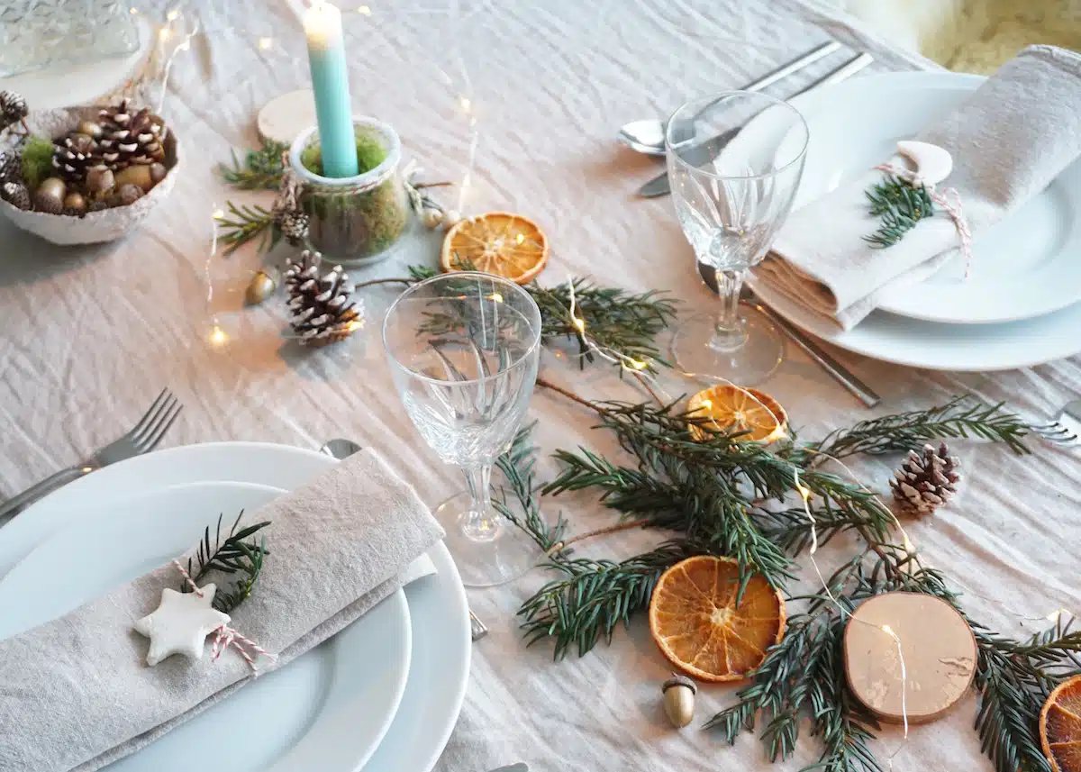 faire un beau centre de table pour Noël 