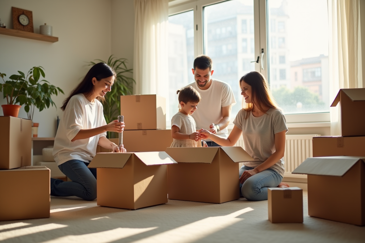 déménagement cartons