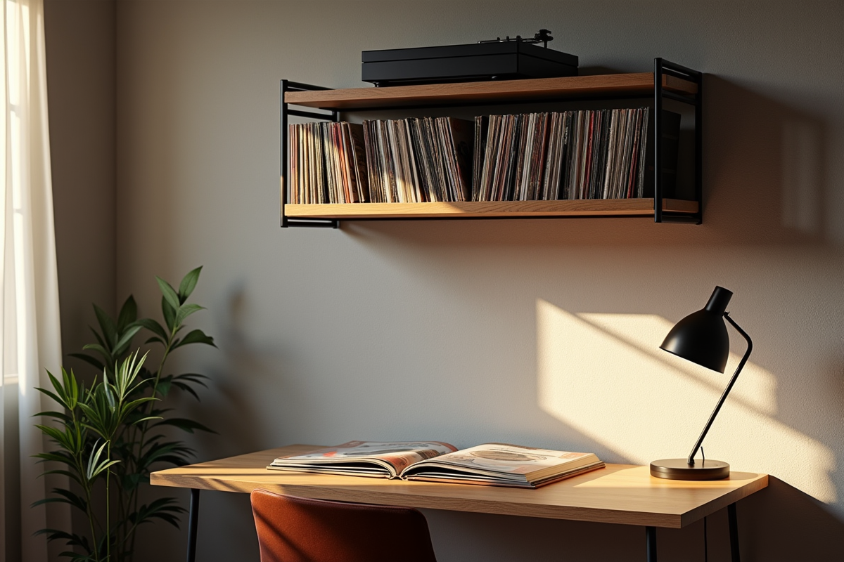étagère vinyle