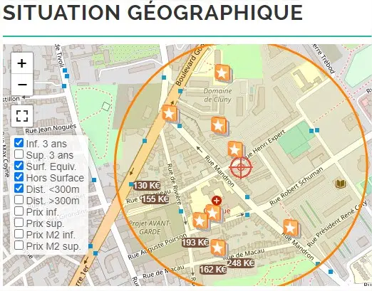 géolocalisation immobilière