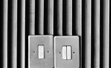 two gray switch panels